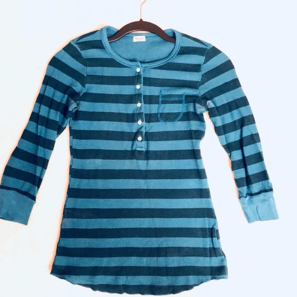 Splendid waffle Henley top